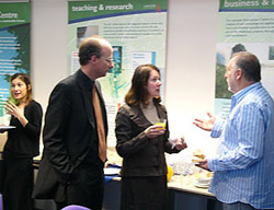 Joan Humble MP Chatting to Blackpool & Fylde Cluster Members