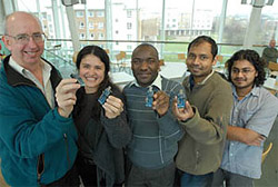 From Left:  Professor Gordon Blair with fellow RUNES Researchers