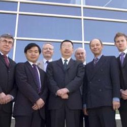 Vince Cunningham, Yu Xiong, Dr Nigel Lockett, Chinese Consul Ding Wenzheng, Mark Underwood, Prof David Brown and David McGee