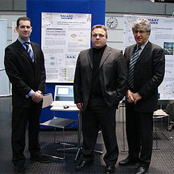 L-R Alex Tarter, Rainer Kölle, Professor Garik Markarian