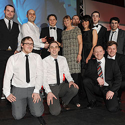 The NuBlue Team are awarded Digital Business Of The Year