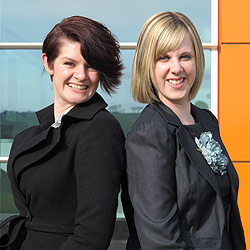 InfoLab21 Business Relationship Officers Samantha Winder and Clare Edwards
