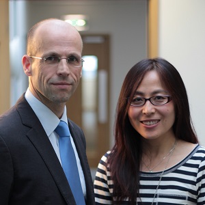 Lancaster China Catalyst programme team Mark Beresford and Jing Lu.
