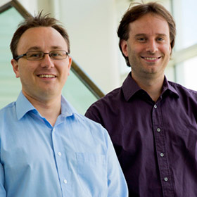 L-R: Dr Phil Greenwood and Dr James Walkerdine