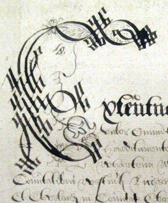 Detail from a valuation of the estates of Lord Philip Wharton, 1605