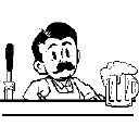 bartender serving beer