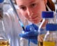 Postgraduate working in lab