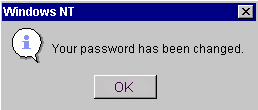[Password Change confirmation Box]