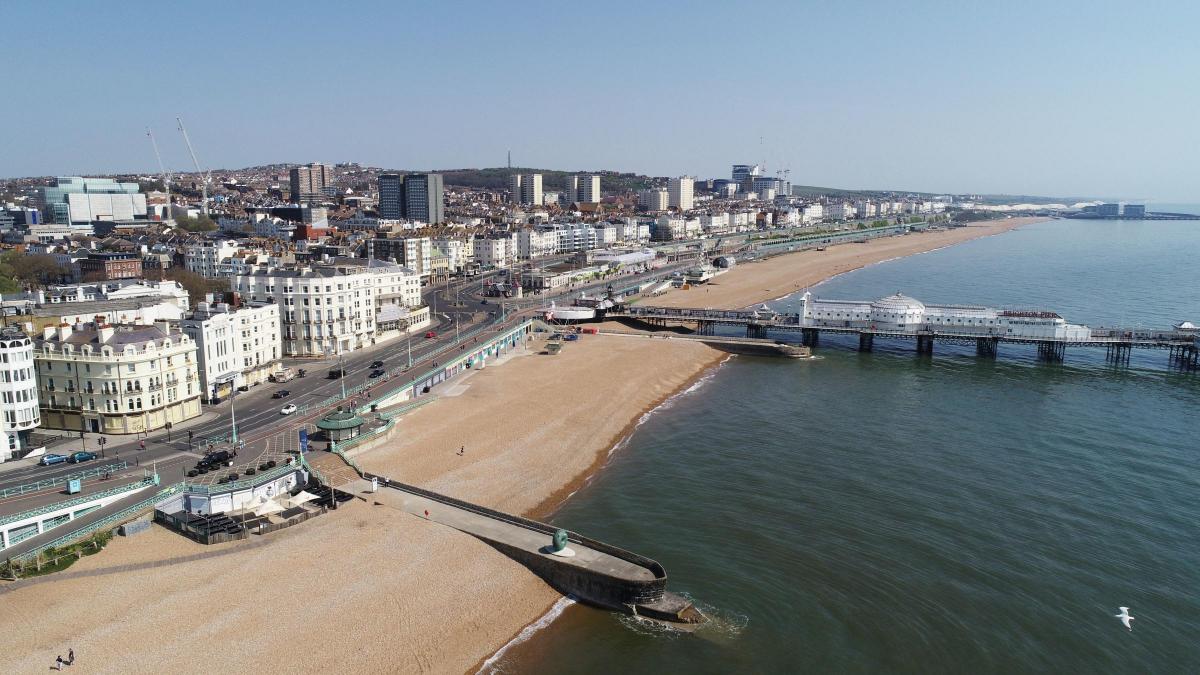 Brighton sea front