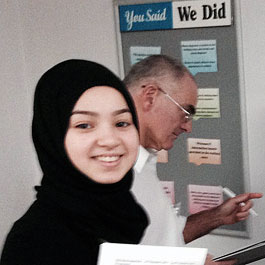 Mariam Gaddah (left) at the University Hospitals of Morecambe Bay NHS Foundation Trust