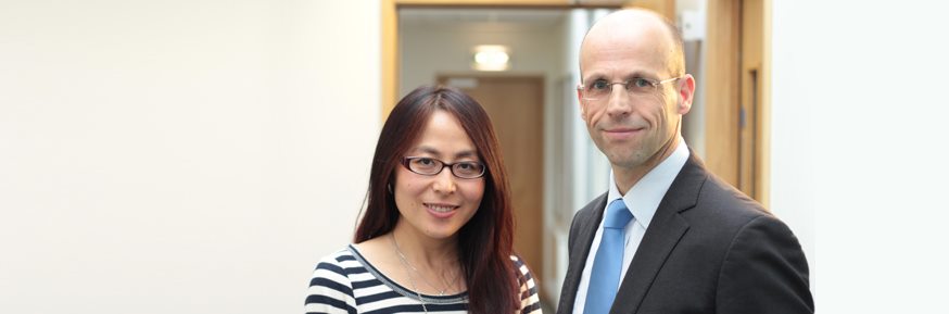 Lancaster China Catalyst programme team Mark Beresford and Jing Lu.