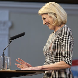 Work towards 'inclusive capitalism' urges Lady de Rothschild at CEO lecture