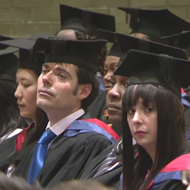 Celebrating success at MBA graduation