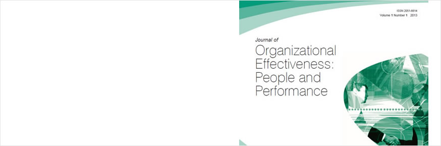 The Journal of Organizational Effectiveness: People and Performance cover