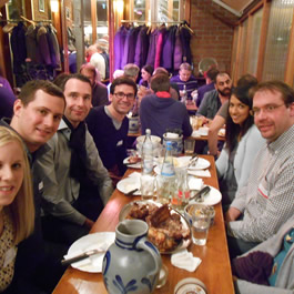 Traditional venue sets the scene for lively reunion in Frankfurt