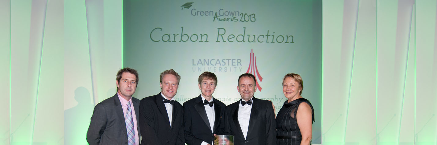 Iain Stewart, Philip Longton, Environment and Sustainable Travel Co-ordinator, Darren Axe, Green Lancaster  Jonathan Mills, Carbon, Environment and Sustainability Manager 