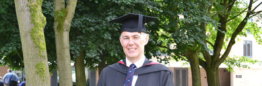 Paul Thompson gained a 2.1(Hons) in History and now plans to study for a Masters degree