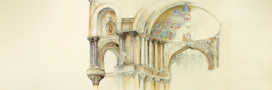 Ruskin Library Brings Masterpieces Online  - John Ruskin: North West Porch of St Mark's, Venice 1877