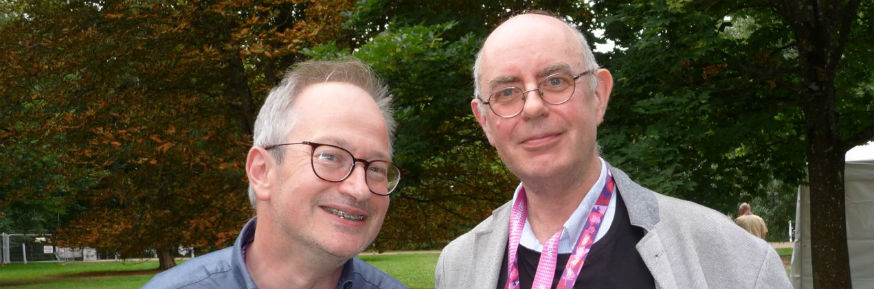Robin Ince and Professor Roger Jones at Womad Festival
