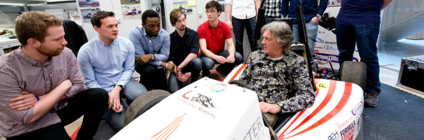 James May's Visit Thrills Lancaster Students - 