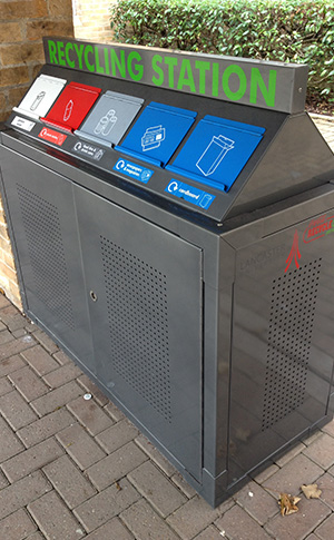 recycling waste lancaster university sustainability barbecue bins fixed stations environmental practice management