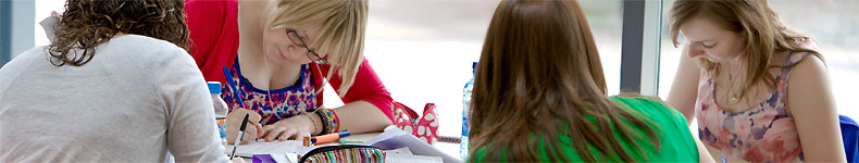 students in Lancaster University's learning zone