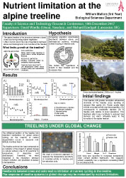 Poster thumbnail for 'Nutrient limitation at the alpine treeline'