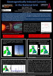Poster thumbnail for 'Geomagnetically Induced Currents in the National Grid'