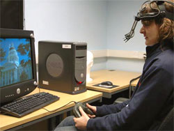 Eye movement tracker