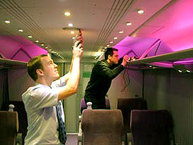 Thomas Cox and Robert Woodhouse at work