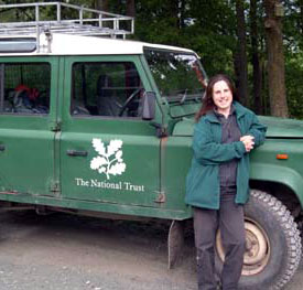 Moira Herring at work for The National Trust