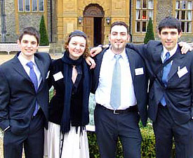 L - R: Alasdair Monteith, Stephanie Sdepanian, Apostolos Papadopoulos and Neil Mullinger