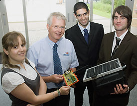 L-R Helen Lamont, Mr Peter Chennell, Shahin Arani and Robert Washington
