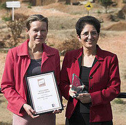 Dr Jennie Gilbert and Professor Farideh Honary attended Athena SWAN awards ceremony