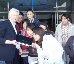 Professor Bill Davies with members of the WaterSci project team