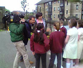 Filming at Cathedral School