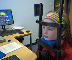 Rosie Mills taking part in the research