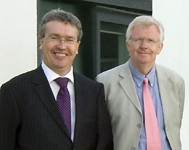 Vice Chancellor Professor Paul Wellings and Professor Bill Davies
