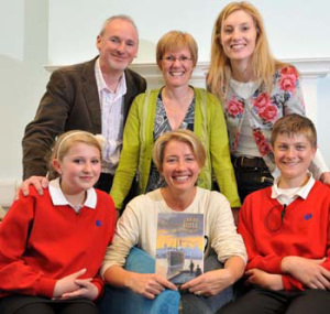 Emma Thompson with Dr Marion Walker and Dr Beccy Whittle (top right): photo courtesy of Mike Park