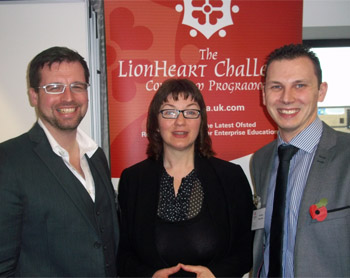 L-R: Dr Daniel Prince, Clare McDonald, Jon Powell