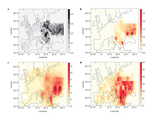 A model of atmospheric chemistry was used to estimate changes in ground level ozone due to large scale planting of biofuel crops