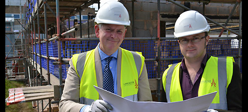 Head of Chemistry Professor Peter Fielden and lecturer Dr Michael Peach
