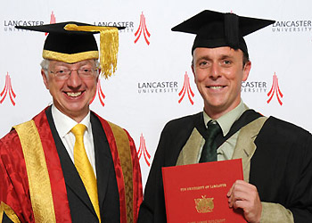 Gary Foxcroft with Pro Chancellor Mr Bryan Gray