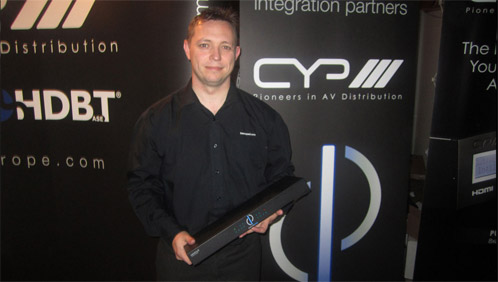 Andy Casey, technical director of DemoPad, with the Centro 8
