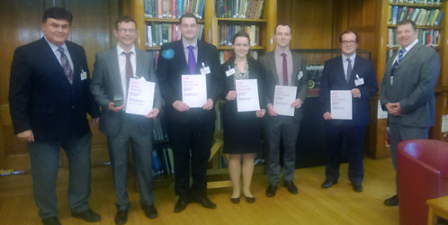 The Lancaster University Engineering students collected their awards at The Institute of Mechanical Engineers in London