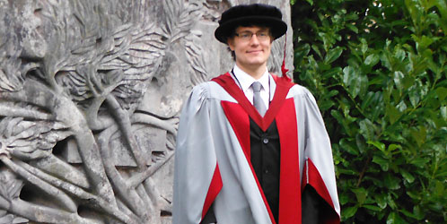 Dr John Wallbank graduating from Lancaster University in 2013