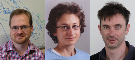 (L-R) Dr Alex Belton, Dr Nadia Mazza and Dr Chris Sherlock