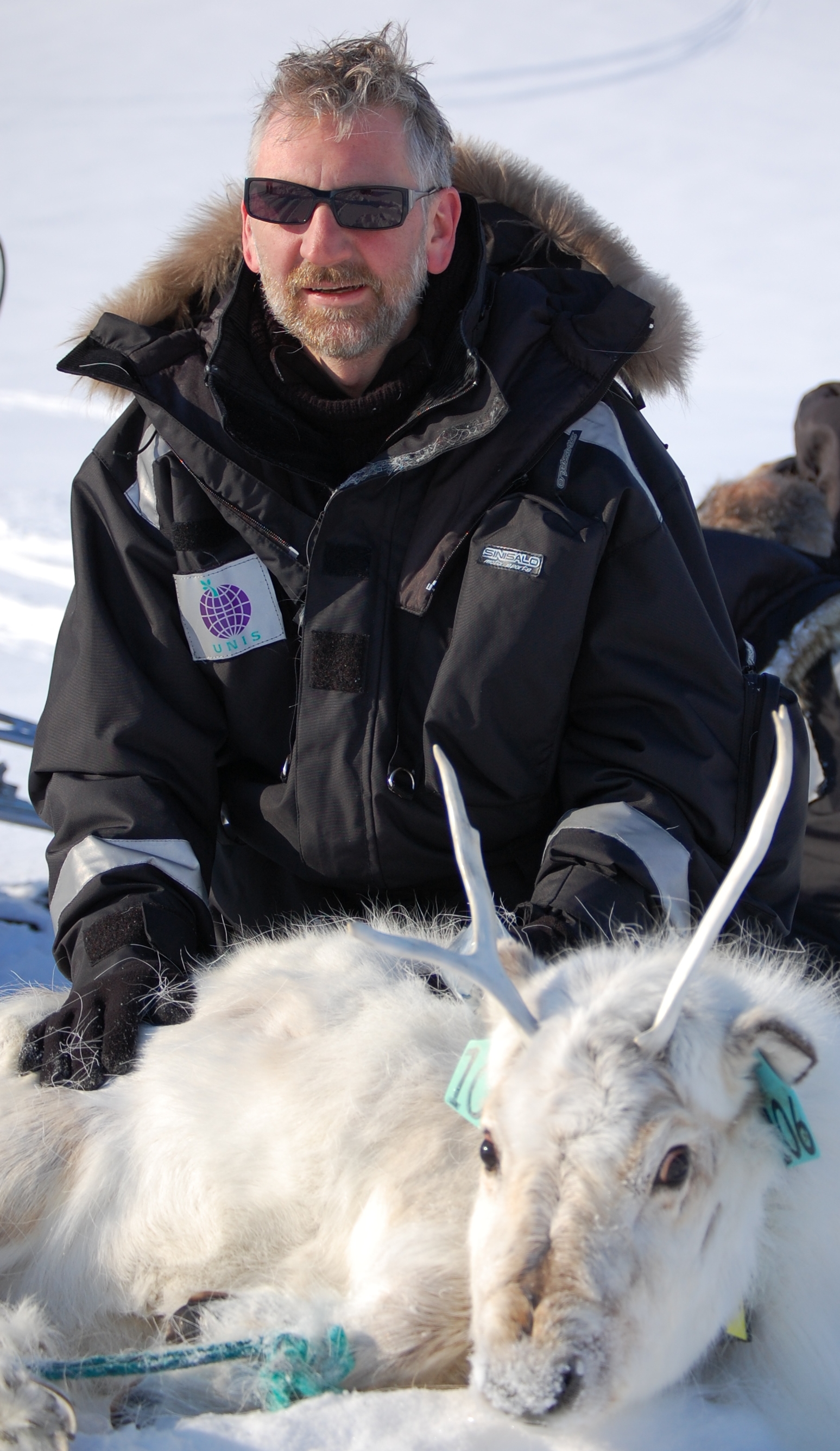 Ken with Svalbard reindeer