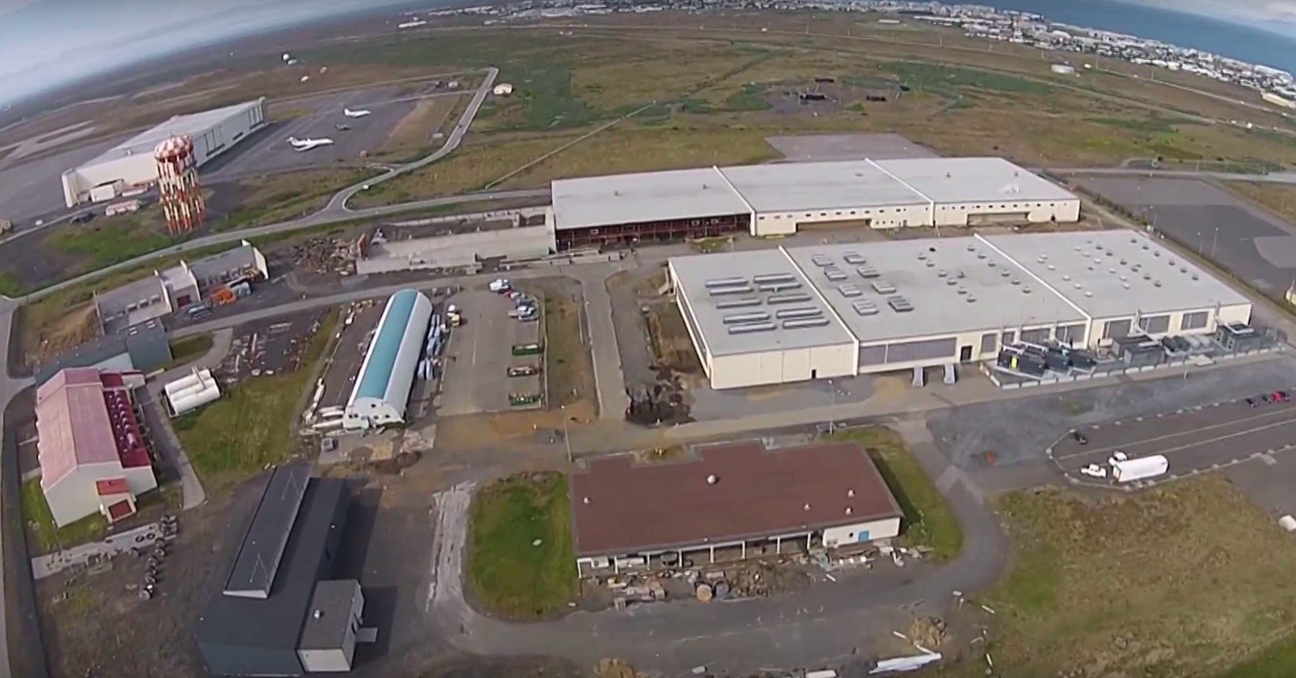 Drone over Data Centre