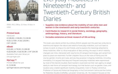 Colin Pooley’s New Book: Everyday Mobilities in Nineteeth- and Twentieth-Century British Diaries